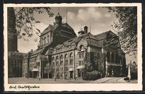 AK Kiel, Blick zum Stadttheater