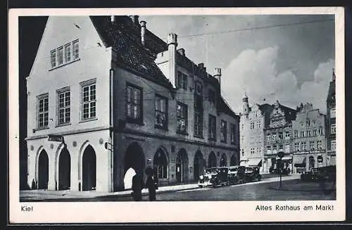 AK Kiel, altes Rathaus am Markt