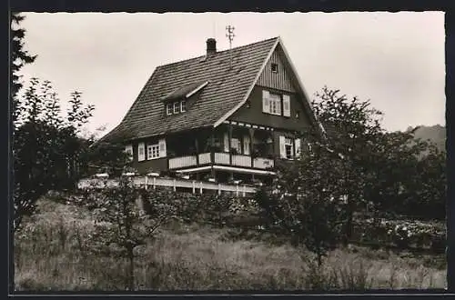 AK Gernsbach /Murgtal, Cafè Waldfrieden im Forstgarten