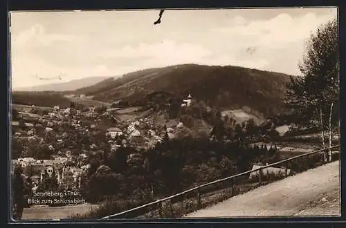 AK Sonneberg i. Thür., Blick zum Schlossberg