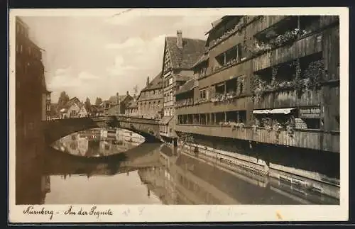 AK Nürnberg, An der Pegnitz, Reichsparteitag 1933