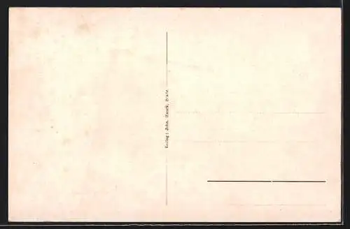 AK Stade, Kunstgewerbe-Ausstellung 1911, Flet mit Wohnhäusern