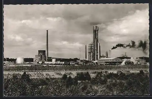 AK Lingen /Ems, Blick auf die Erdölraffinierie Emsland