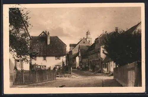 AK Bad-Mergentheim, Partie in der Holzapfelgasse