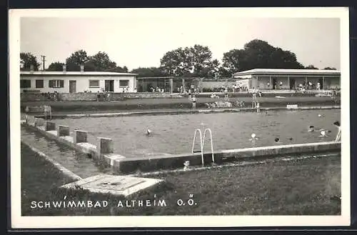 AK Altheim /O. Ö., Schwimmbad, Badefreuden