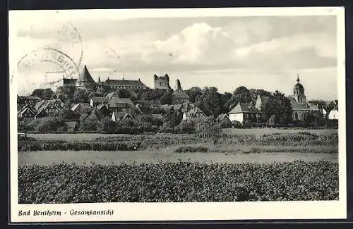 AK Bad Bentheim, Gesamtansicht mit Burg