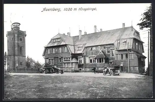 AK Wildenthal, Strasse am Hotel Unterkunftshaus Auerberg