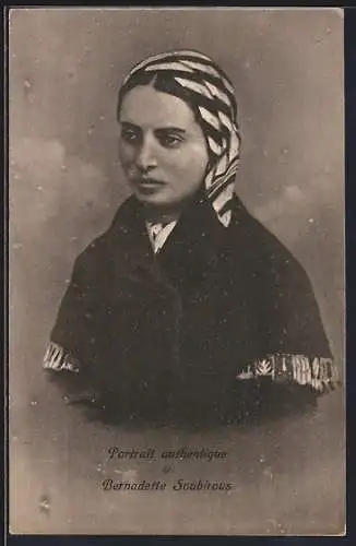 AK Bernadette Soubirous, Portrait authentique