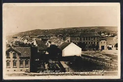 AK Wien, Stammersdorf, Blick zum Bisamberg