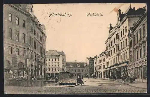 AK Floridsdorf, Geschäfte am Marktplatz