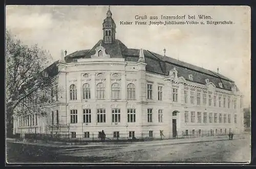 AK Inzersdorf bei Wien, Kaiser Franz Joseph-Jubiläums- Volks- u. Bürgerschule