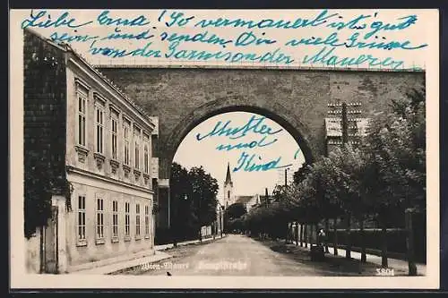 AK Wien-Mauer, Blick in die Hauptstrasse