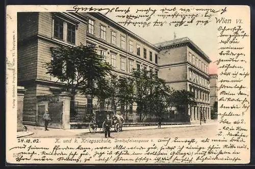 AK Wien, K. und k. Kriegsschule, Dreihufeisengasse 4