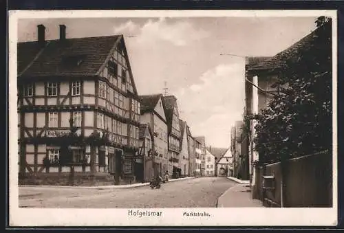 AK Hofgeismar, Gasthaus von Friedrich Wilhelm S. in der Marktstrasse