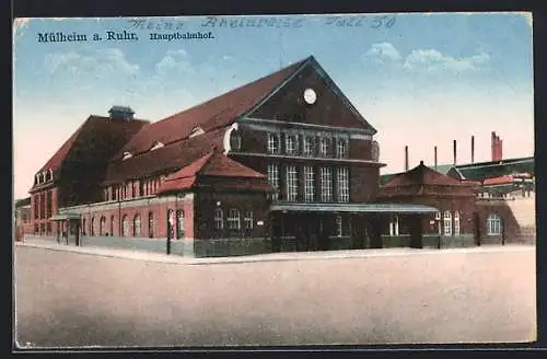 AK Mülheim a. Ruhr, Partie am Hauptbahnhof