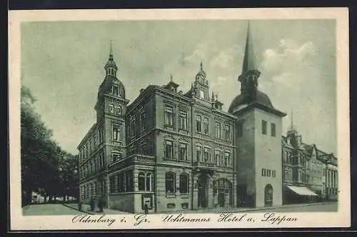 AK Oldenburg i. Gr., Uchtmanns Hotel und Lappan