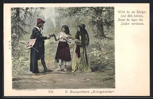 AK Szene aus Königskinder von E. Humperdinck