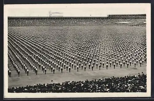 Foto-AK Praha, X. Sletu Vsesokolského 1938, Sletová Dopisnice