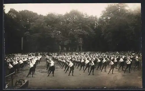 AK Prag, Das Turnfest Sokol, Turner auf dem Feld