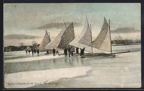 AK Typical Canadian Winter Sports, Ice Boating