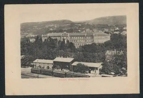 AK Fiume, Bahnhof und Marine-Akademie