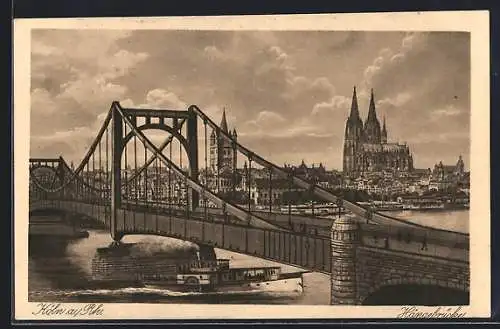 AK Köln a. Rh., Hängebrücke