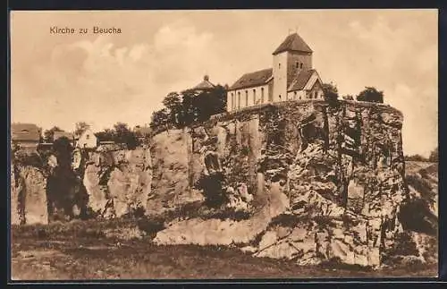 AK Beucha, Blick zur Kirche