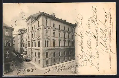 AK Wien, Dr. Fürth`s Sanatorium in der Schmidtgasse 14