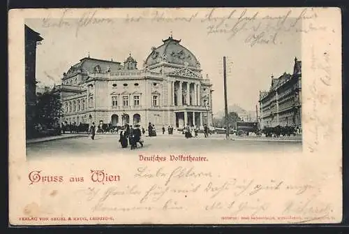 AK Wien, Blick aufs Deutsche Volkstheater