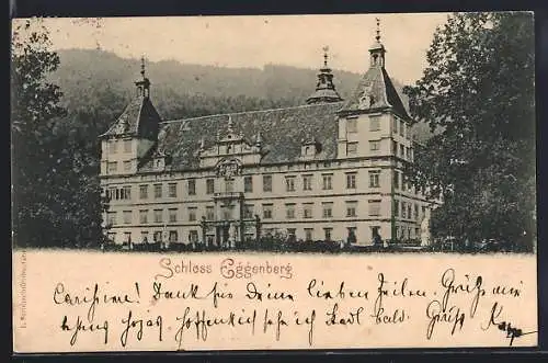 AK Eggenberg, Schloss Eggenberg vor dem Wald