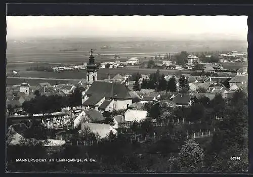 AK Mannersdorf am Leithagebirge, Ortsansicht