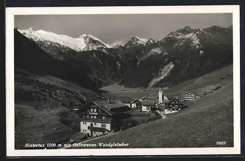 AK Hintertux, Ortsansicht mit dem Gefrorenen Wandgletscher