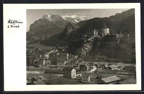 AK Kufstein, Schlossansicht mit der Stadt