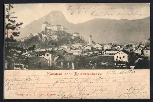 AK Kufstein, Ortsansicht vom Kalvarienberg