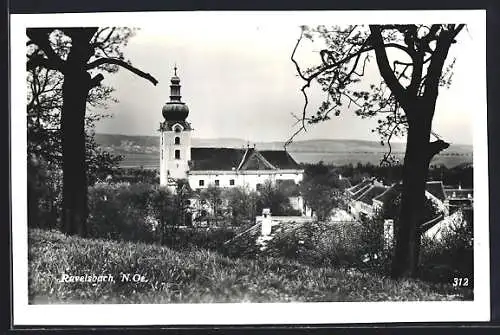 AK Ravelsbach, Teilansicht mit Blick zur Kirche