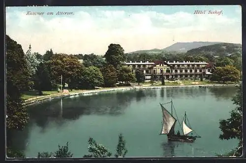 AK Kammer am Attersee, Blick auf Hotel Seehof