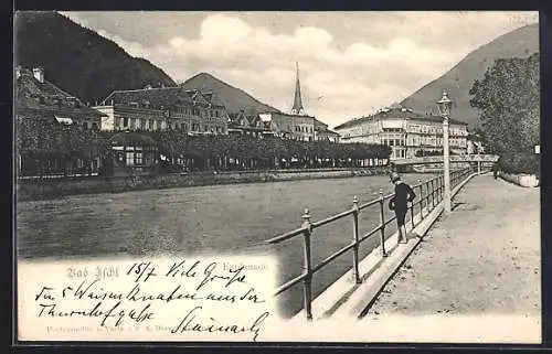 AK Bad Ischl, Partie an der Esplanade