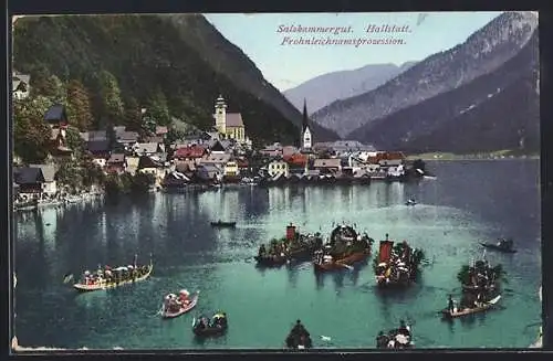 AK Hallstatt, Frohnleichnamsprozession