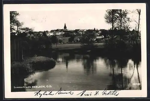 AK Haslach, Teilansicht der Stadt