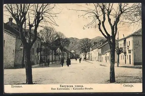 AK Cetinje / Cettigne, Katunska ulica-Katunska-Strasse