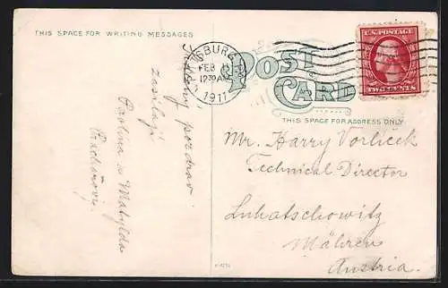 AK Pittsburgh, PA, Union Station, Bahnhof