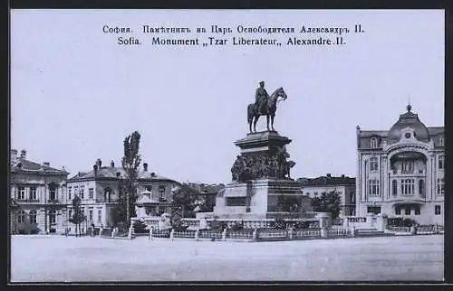 AK Sofia, Monument Tzar Liberateur Alexandre II.