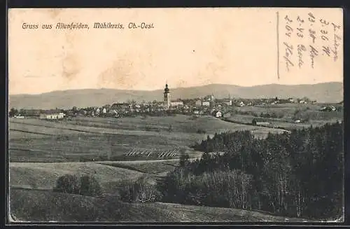 AK Altenfelden /Mühlkreis, Teilansicht mit Kirche