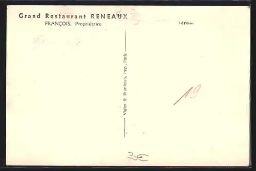 AK Paris, Grand Restaurant Reneaux, 166, Boulevard Magenta