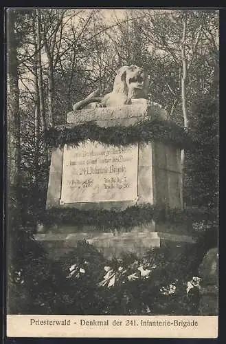 AK Priesterwald, Denkmal der 241. Infanterie-Brigade, Reichseinigungskriege