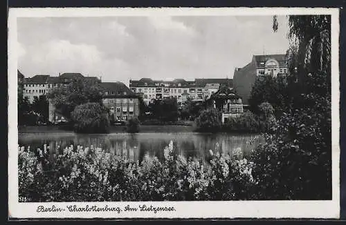 AK Berlin-Charlottenburg, Häuser am Lietzensee