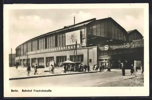 AK Berlin, Bahnhof Friedrichstrasse