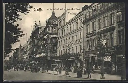 AK Berlin, Unter den Linden, Kranzler-Ecke, Cafe Bauer