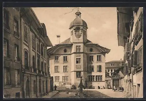 AK Bern, Herrengasse mit der ehemaligen alten Hochschule