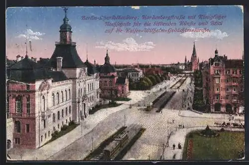 AK Berlin-Charlottenburg, Hardenbergstrasse mit Königlicher Hochschule